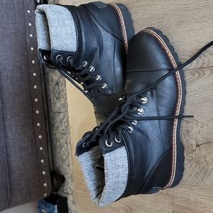 Nautica Black Ankle Boots, Size 9